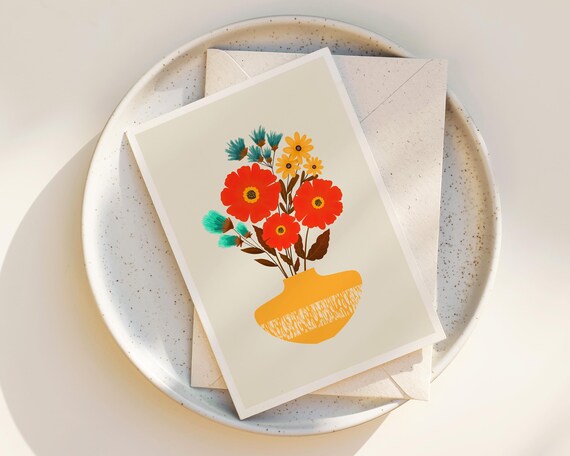 "Dream On" - Floral Greeting Card