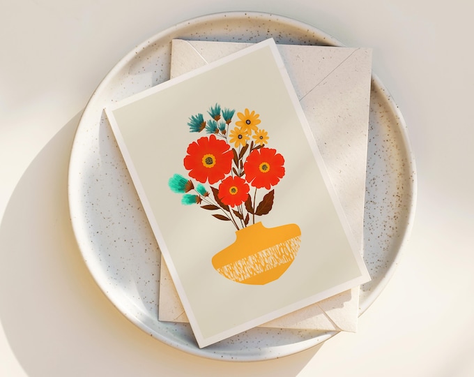 "Dream On" - Floral Greeting Card