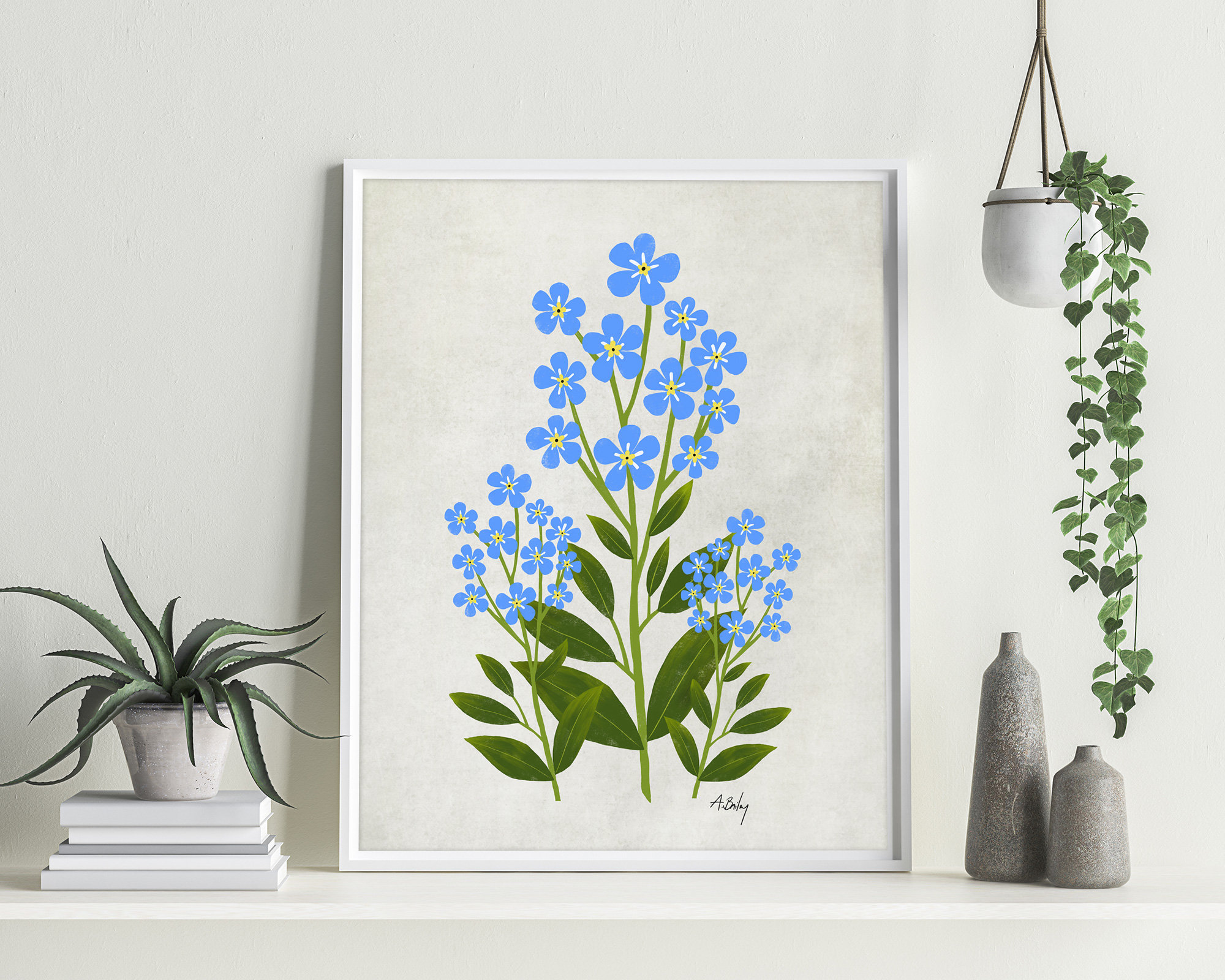 Forget-Me-Not 5x7 Canvas