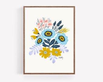 Colorful Floral Wall Art