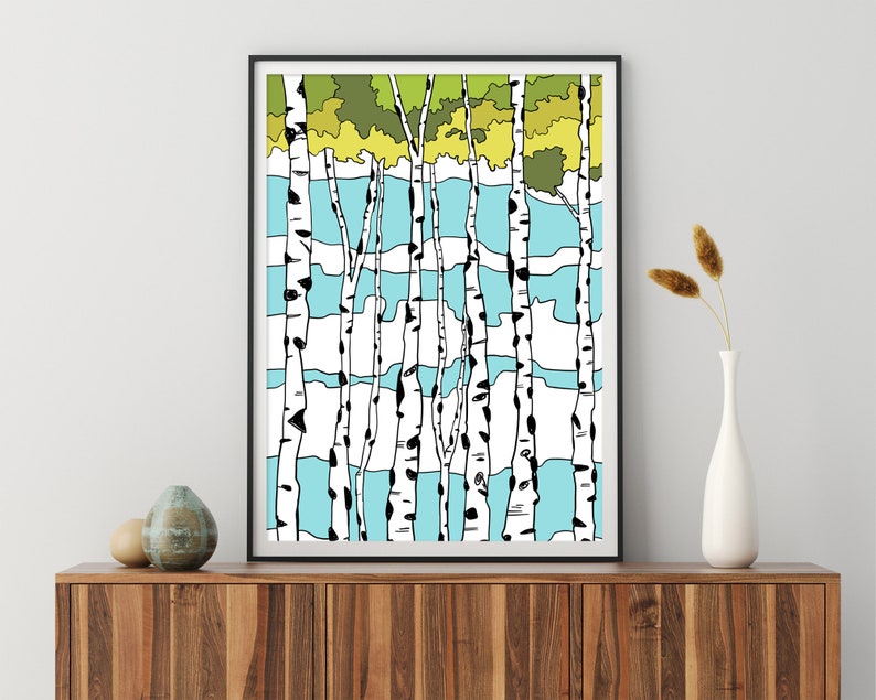 Quaking Aspens Wall Art Print Etsy