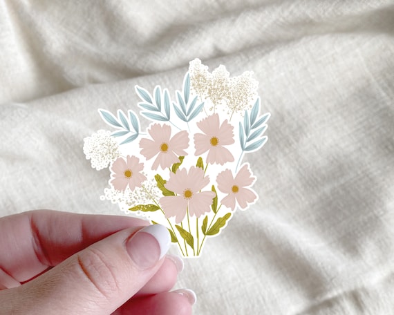 Wildflower bunch Sticker | Floral Sticker | stickers | Scrapbooking | Journaling | Water bottle | cute | flower stickers | boho stickers