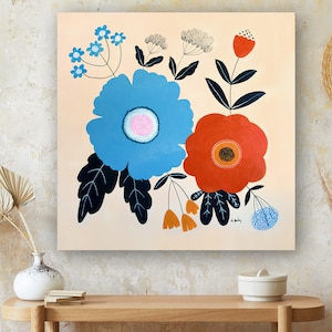 Original Floral Painting | Still Life Painting | Floral Painting | Flowers | Abstract floral Painting | original art | botanical art