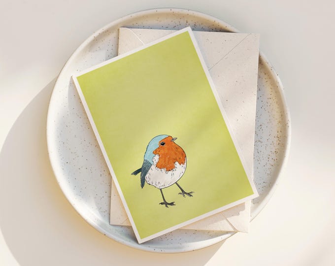 "Little Robin" - Robin Watercolor Note Cards