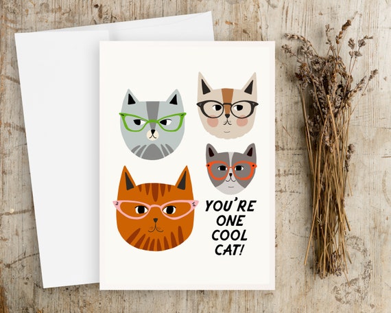 Funny Cat Greeting Card | Blank Greeting card | Any Occasion Greeting Card | Cat Greeting Card | Quote Greeting Card | funny greeting card