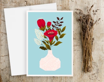 Everything Lovely - Whimsical Floral Note Greeting Cards, any occasion