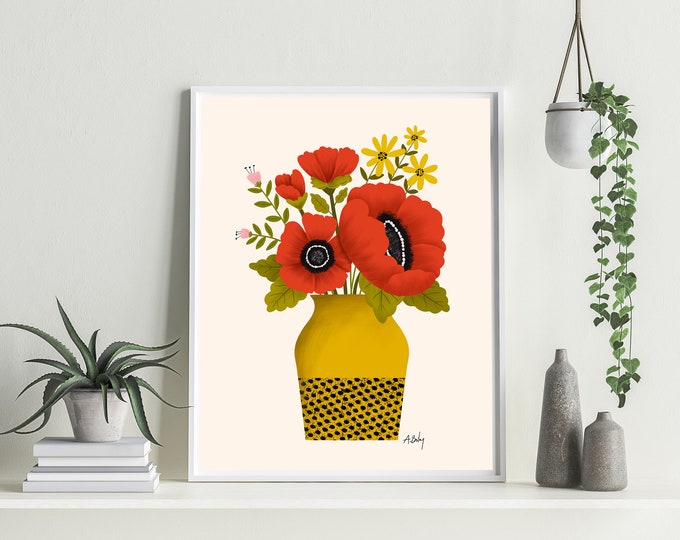 "Red Bloom Bouquet" - STUDIO SALE!