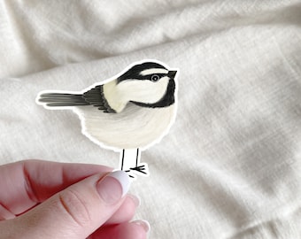 Adorable Chickadee Sticker | Vinyl Sticker | cute sticker | Scrapbooking | Journaling | Water bottle | cute bird sticker | animal stickers
