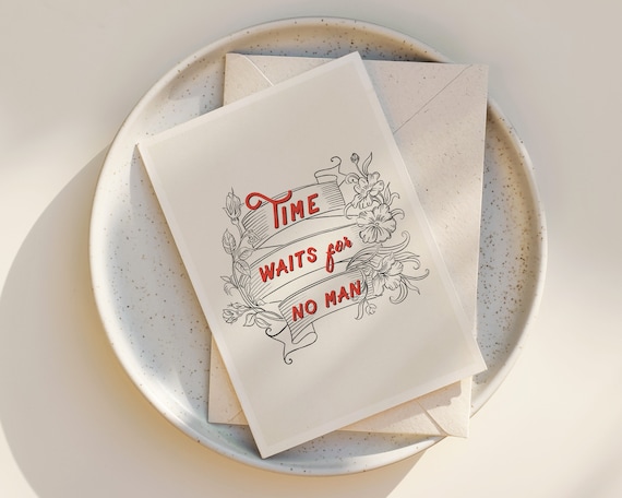 inspiriational quote greeting card - uplifting quote - quotes about life - simple notecards - blank inside - any occasion - set of notecards