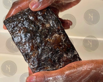 Authentique savon noir africain : 100 % pur, savon fait maison du Ghana. Barre visage et corps
