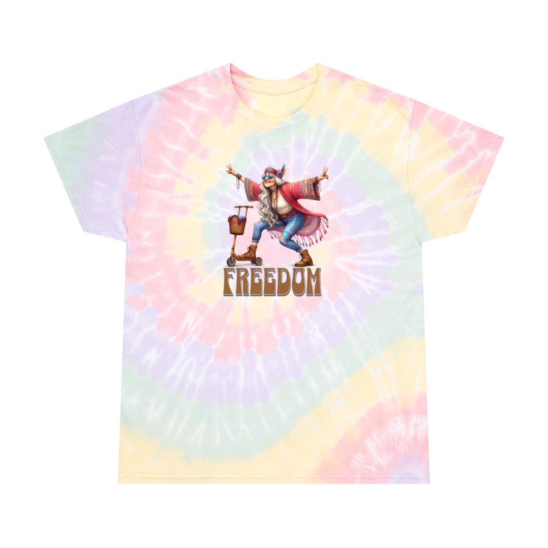 Funny Hippie Tie-Dye Emoji Emoticons Gift T-Shirt