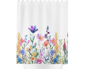 Wildflower 1 Polyester Shower Curtain