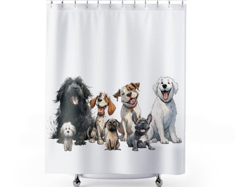 Funny Dogs 1 Shower Curtains