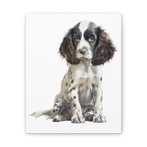 English Springer Spaniel Puppy Canvas Gallery Wraps