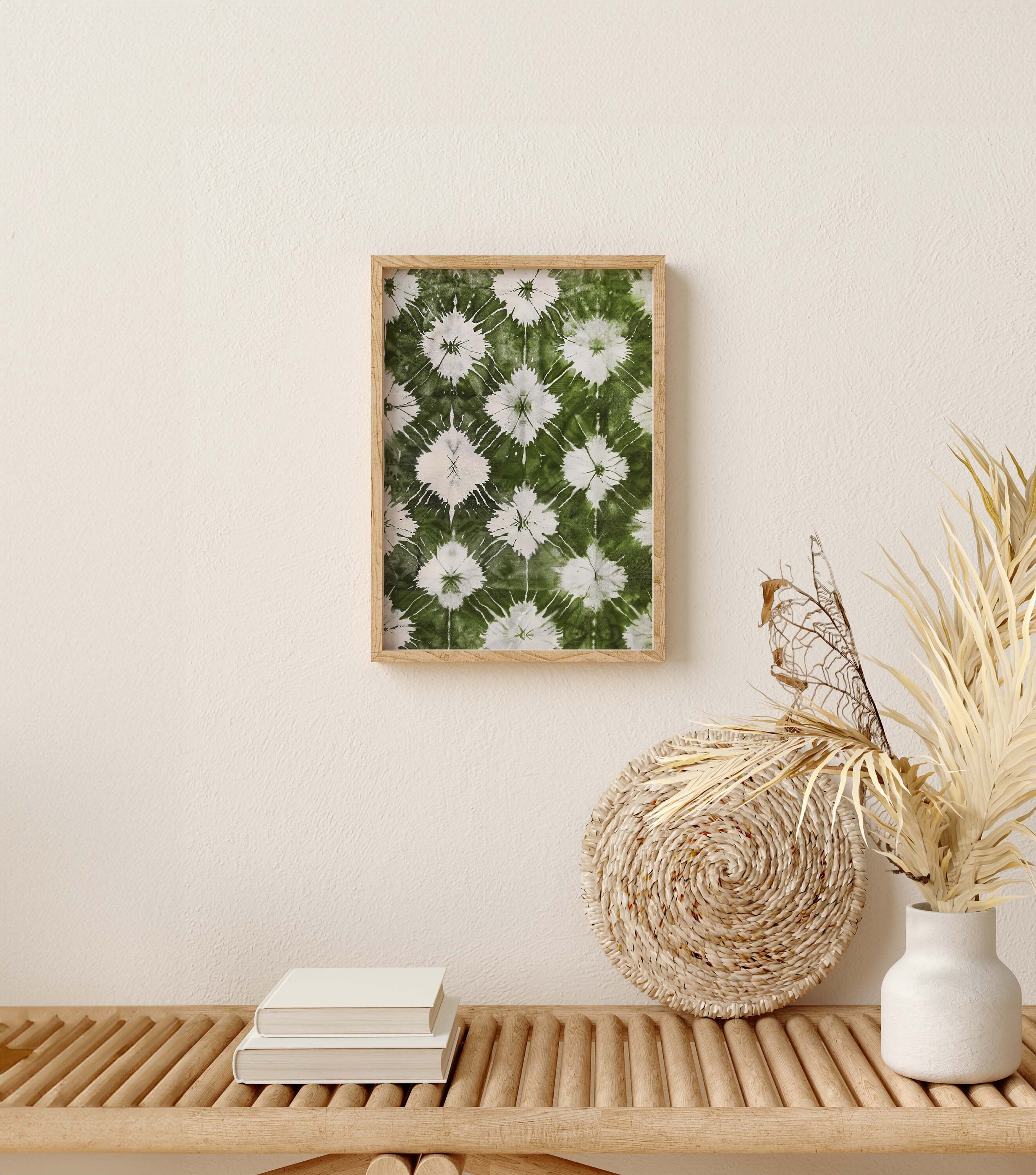 Abstract Japandi Wall Art, Set of 3 Sage Green Prints, Scandinavian ...