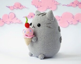 Sweet Treats Cat Amigurumi Pattern: Knit Your Own Ice Cream Loving Kitty!