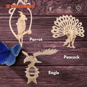 diy 3d wooden Insect Puzzle - Educational DIY Kit, Wooden Puzzle Model, Wooden 3D puzzle, Wooden Puzzle Art