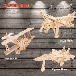Wooden Airplane Model Kits - Perfect DIY Craft for Aviation Enthusiasts, Creative Minds, Hobbyists collections
