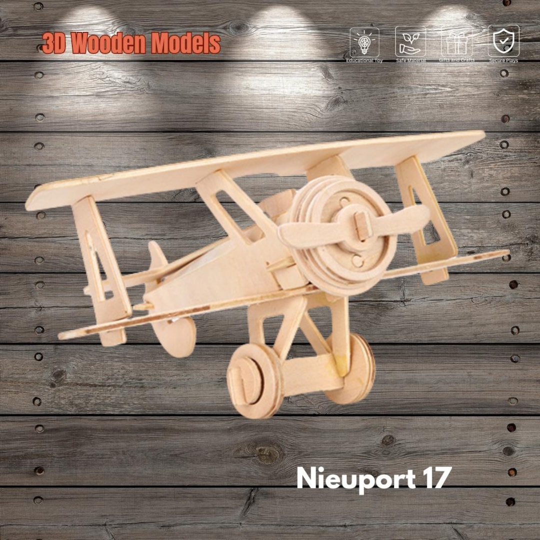 Simple Plane Model Kit Wooden Airplane Model Kits - Perfect DIY Craft for Aviation Enthusiasts ...