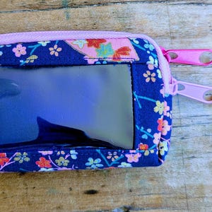 Insulin Pump Pouch "cherry blossom" with window