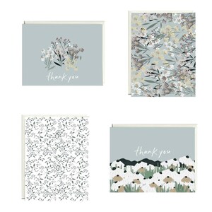 Floral Meadows persoonlijk briefpapier in doos, schrijfkaarten voor kantoor, blanco kaarten, briefpapier