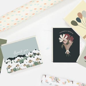 Paquete de tarjetas misteriosas 2: juego de tarjetas de felicitación, juego de tarjetas de notas de papelería, notas de agradecimiento, tarjetas de cumpleaños, tarjetas de San Valentín