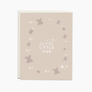 Hello Little One Baby-Karte, Baby Girl spezielle Karte, buntes Baby-Briefpapier, A2 Baby-Glückwunschnotizen, Mom to Be-Karte