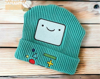 Cappello berretto BMO ricamato Cappello invernale a tema Adventure Time Nuovo stile