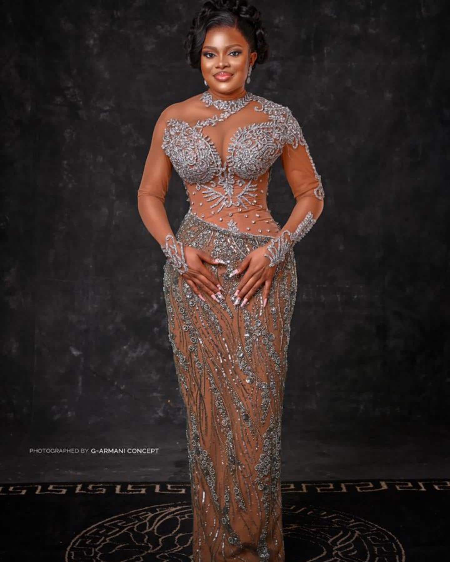 Luxury Beaded Homecoming Dress: African Wedding Guest Gown - Etsy