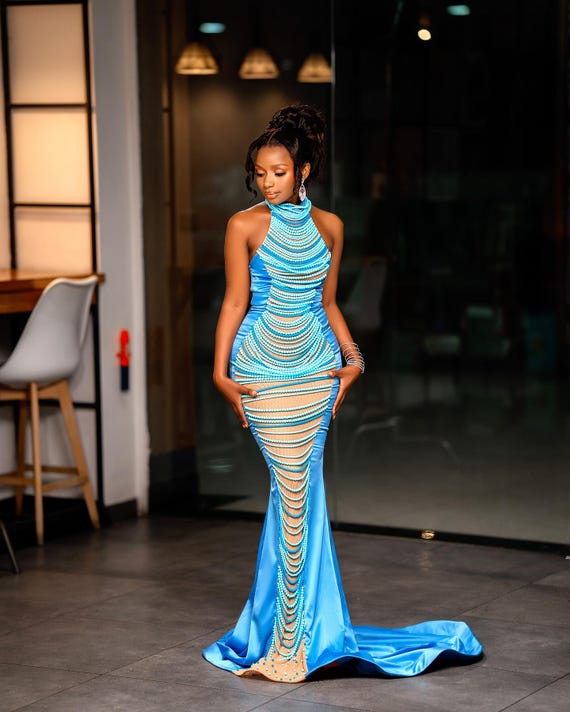sachin and babi light blue dress Beaded Homecoming Dresses & Gowns main image 1