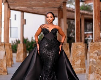 beaded dress cocktail Poly USA 9238 Beaded Short Cold Shoulder Dress main image 1