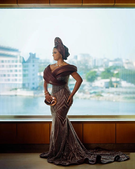 Luxury Beaded African Wedding Dress: Homecoming Prom Gown - Etsy