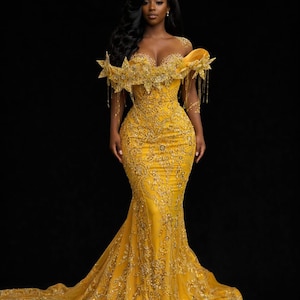 Gold Prom Dress Size 16 - Etsy