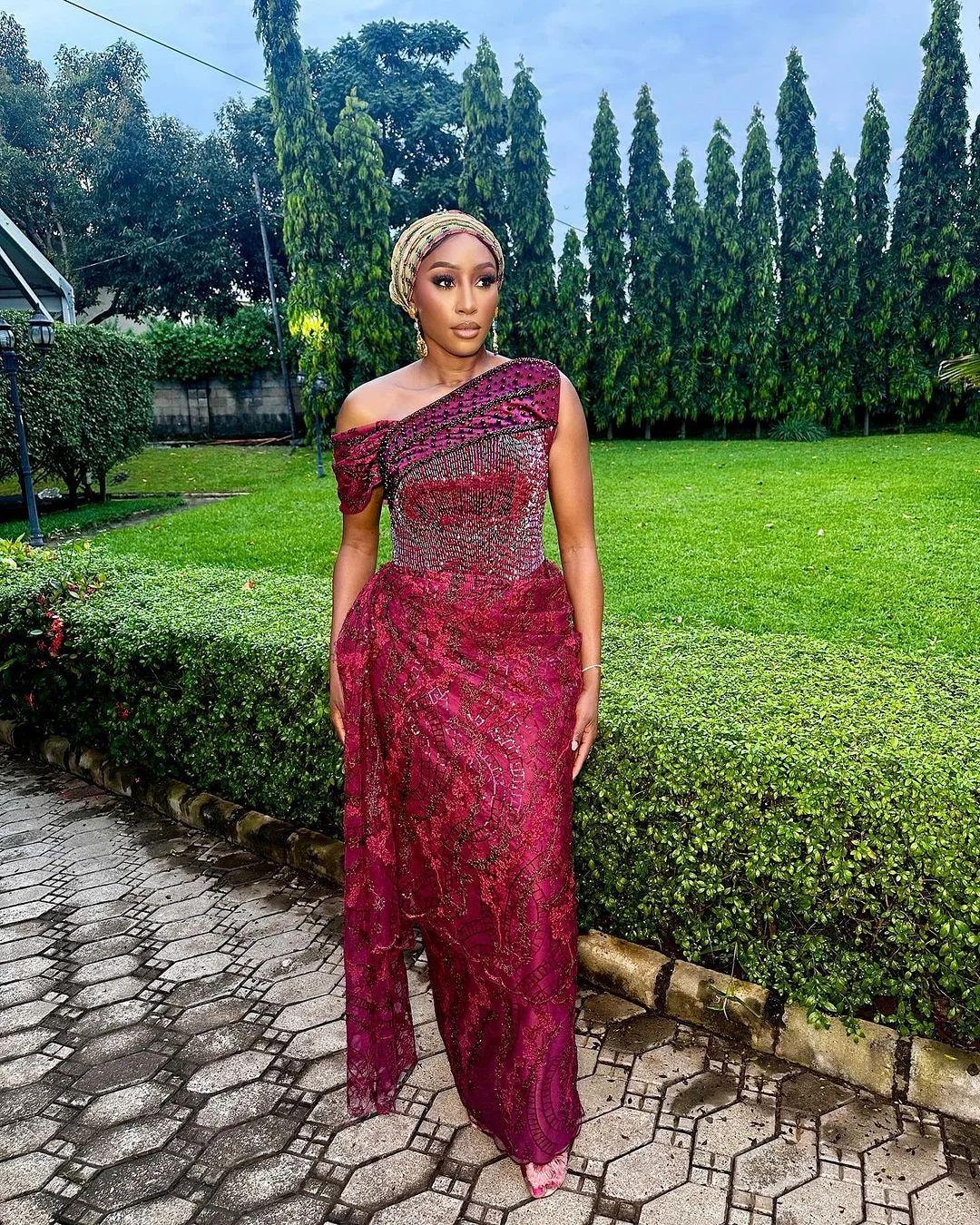 African Asoebi Dress: Nigerian Prom, Evening, or Wedding Guest Gown - Etsy