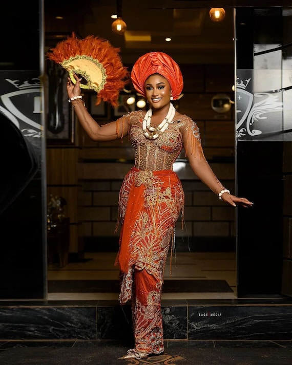 orange and gold dress for wedding Customized(can Not Refund) Orange Plus Size Long Prom Dress For Black Girls 2025 Beaded Crystal Birthday Party Dresses One Shoulder Sequin