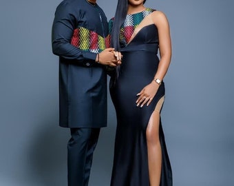 Nigeria couples outfit, Traditional Wedding dress, Ankara Couple Outfit, Pre-Wedding Pic, Engagement Dress, Igbo Bridal Outfits, Prom Outfit