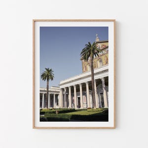 SAN PAOLO Rome Fine Art Print. Saint Paul Outside the Walls. Italian Church Architectural Photography. Basilica Art. Italy Travel Artwork