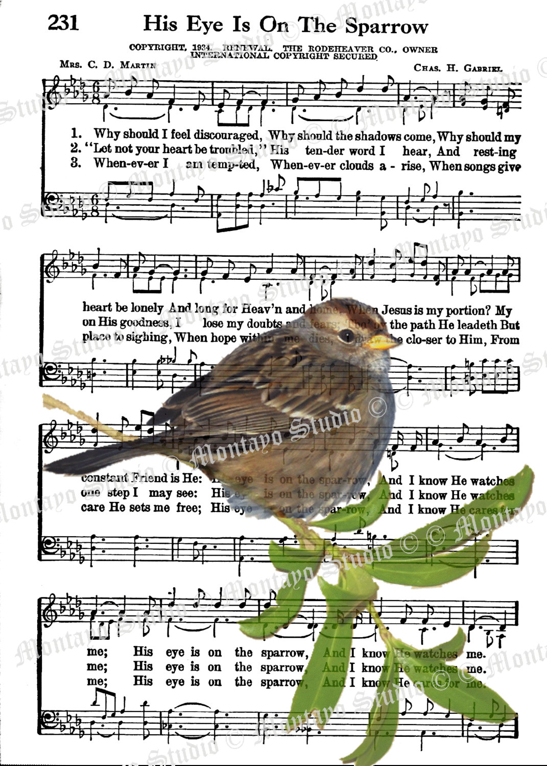 his-eye-is-on-the-sparrow-bird-spiritual-hymn-song-page-4x6-5x7-and-8x10-print-image-digital-digital-download-jpg-etsy