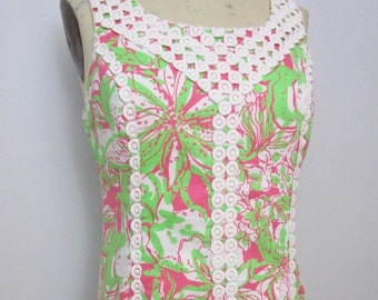 10 Lilly Pulitzer Wiggle-jurk met tropische olifant (katoenkant)