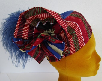 Monarch Butterfly Steampunk Woman Percher Whimsy Hat Wheat Straw Church Easter Monarch Butterfly Steampunk Woman Percher Whimsy Hat Wheat  main image 4
