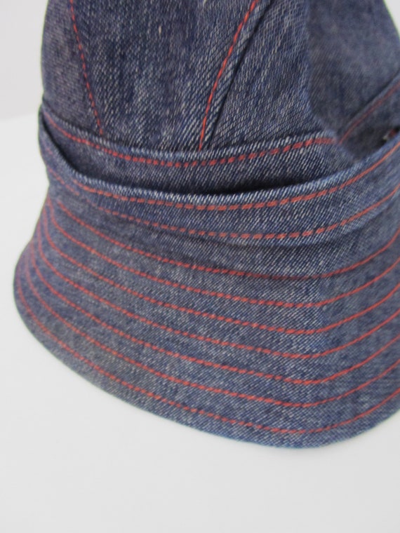 Kokin Denim Blue Bucket Brim Hat Packables New York Handmade  display picture 2