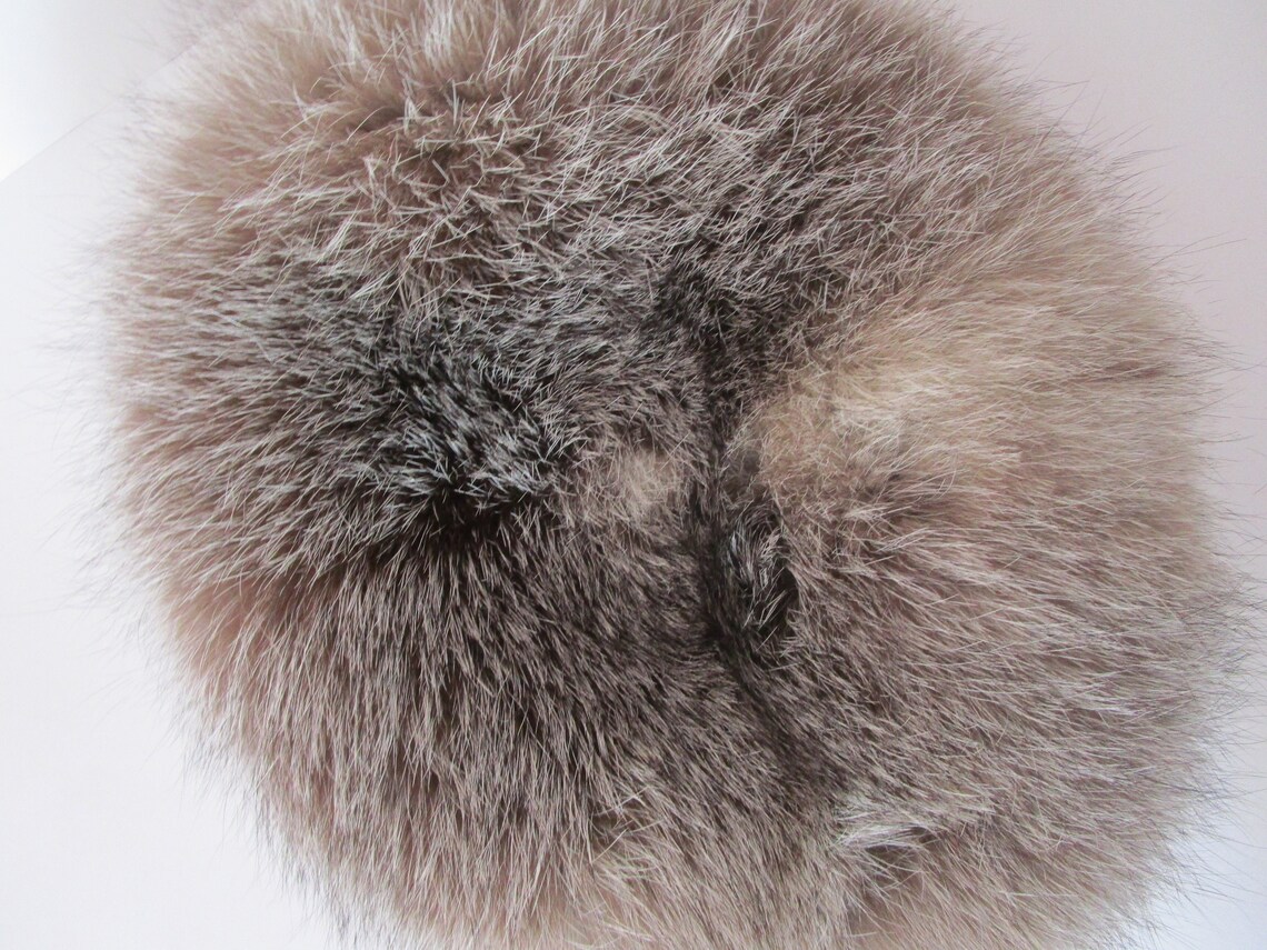 Plush Gray Fox Fur Don Anderson Hat Beret Saks Fifth Avenue - Etsy