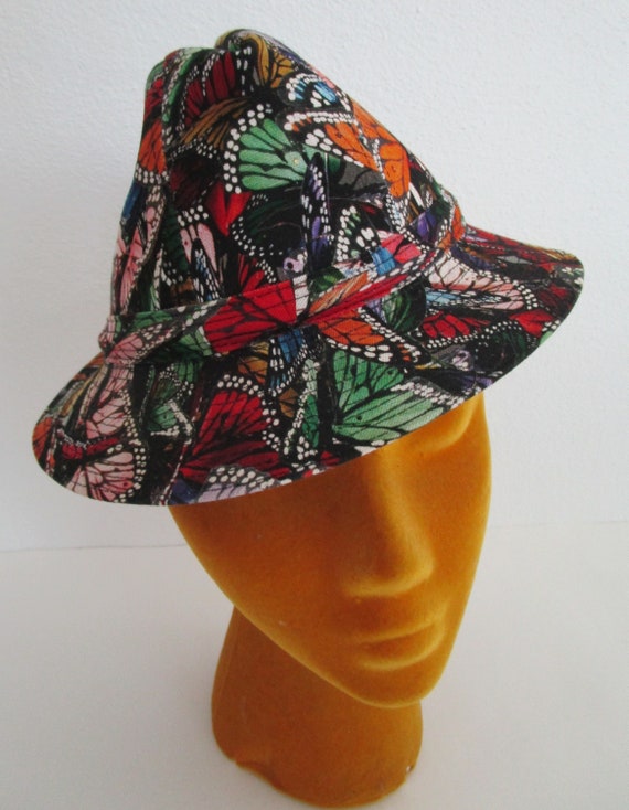 Monarch Butterfly Philip Treacy London Trilby Unisex Hat Cotton