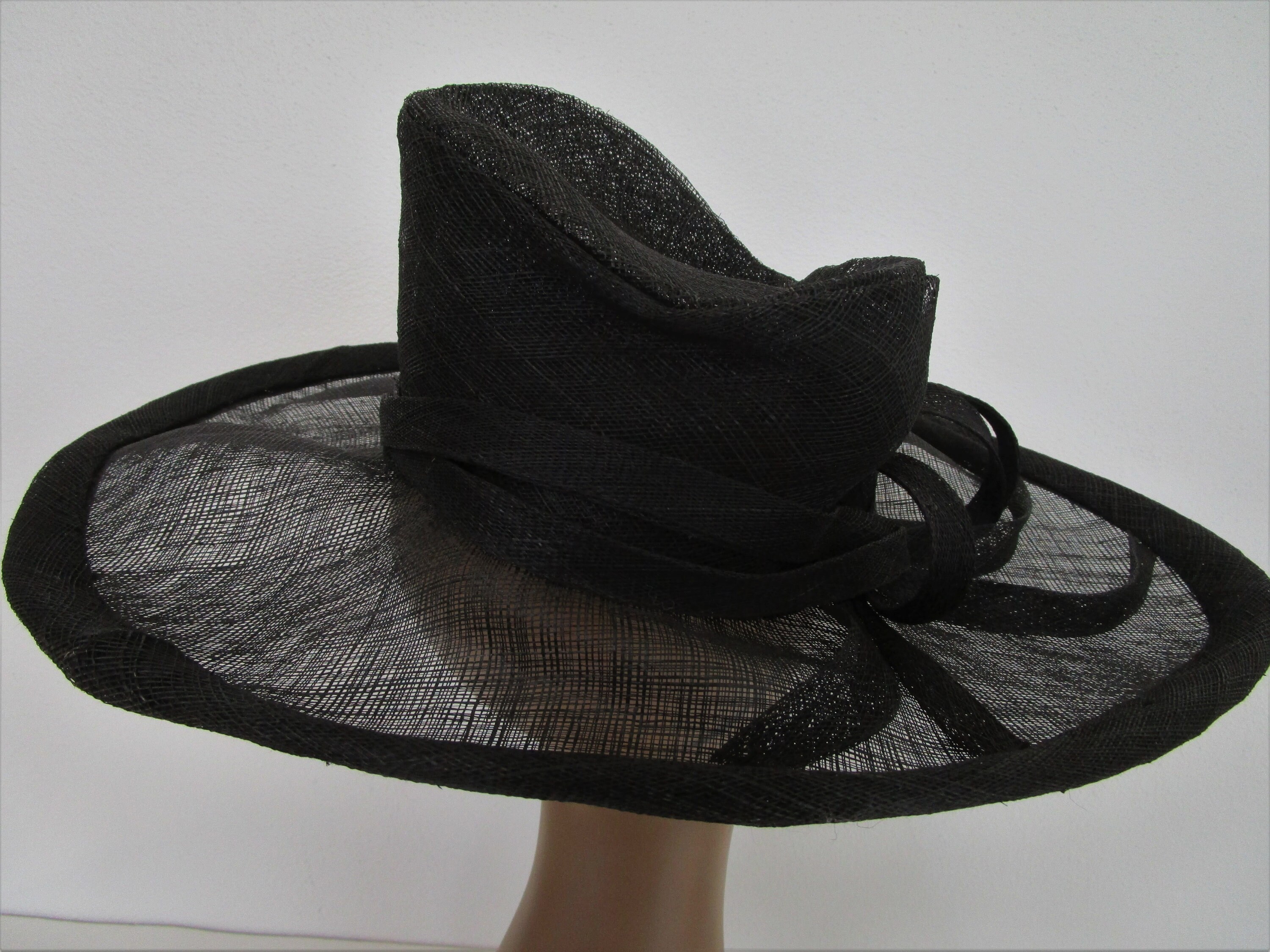 Asymmetrical Marzi Italy Sinamay Straw Sheer Hat Neiman Marcus | Etsy