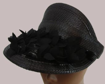 Eugenia Kim Black Woven Straw Newsboy Cap Eugenia Kim Cassidy Packable Straw Hat | Nordstrom main image 4