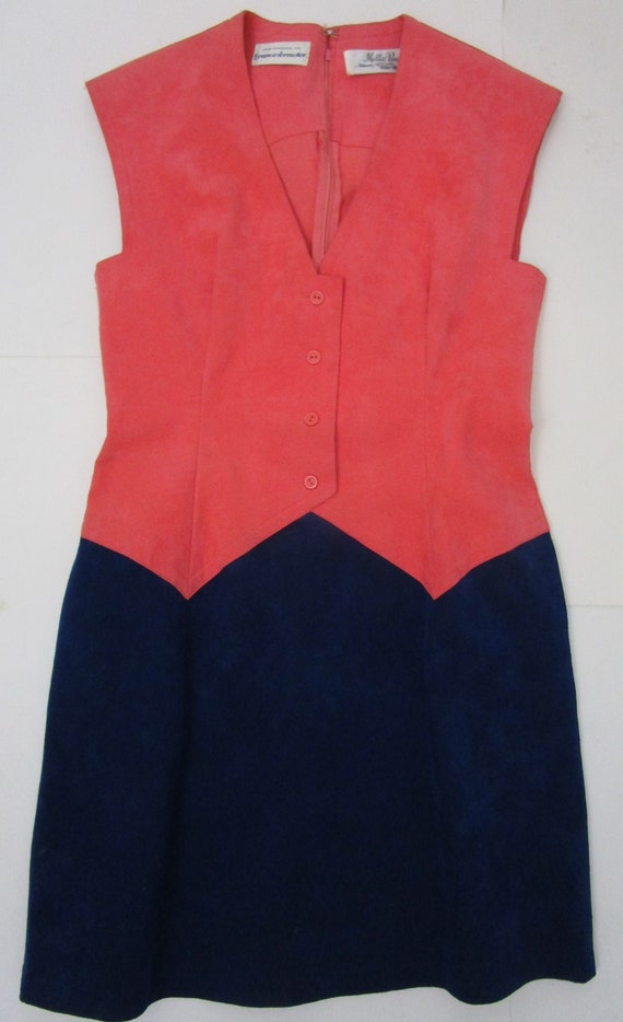 XS Mollie Parnis Vintage 1970s UltraSuede Vest Dre