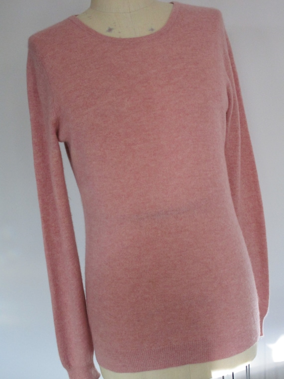 M Macys CASHMERE Pullover Knit Sweater Charter Cl… - image 1