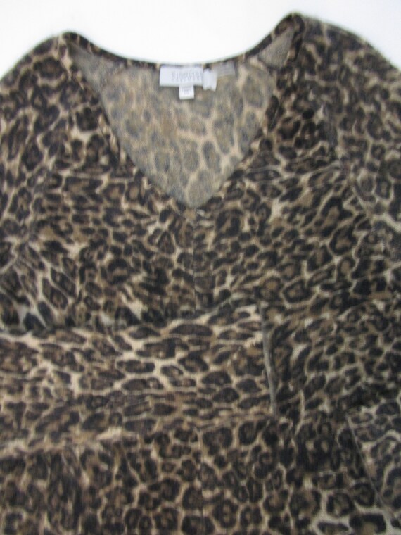 M Kinross Scotland CASHMERE Leopard Spotted Pullo… - image 5