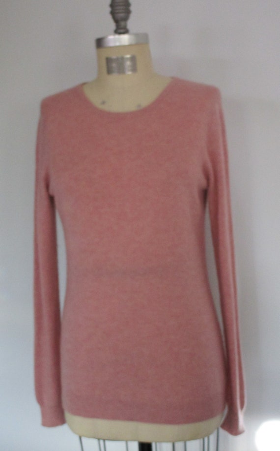 M Macys CASHMERE Pullover Knit Sweater Charter Cl… - image 2