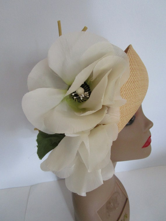 Vintage Straw Jack Mcconnell New York Cloche Hat Silk  display picture 2